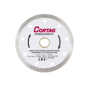 DISCO DE CORTE DIAMANTADO 110MM PORCELANATO TURBO CORTAG COD 60863 - 909100 - 60863
