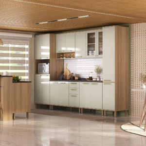 COZINHA LUCIANE ISIS 9PC MOCCA LACA/AVELA (0250/0253/0268/0254/0256/0259/0264/0272/706.290) BANCADA - 929944 - 0268[6830843] LUCIANE