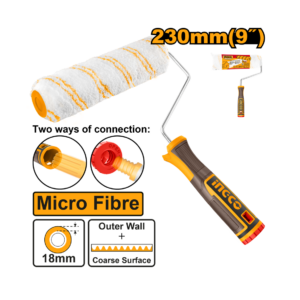 ROLO DE PINTURA MICRO FIBRA 18MMX23CM C/GARFO HRHT042302D INGCO - 931251 - HRHT042302D