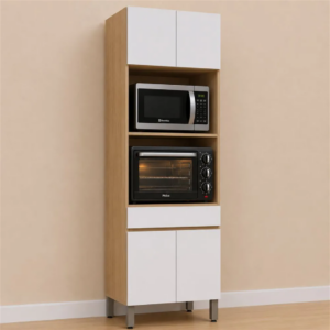 TORRE LUCIANE 70CM ISIS 1PORTA BASCULANTE 2PTINFERIOR + 02 NICHO MICROONDAS - 931347 - 0264 LUCIANE