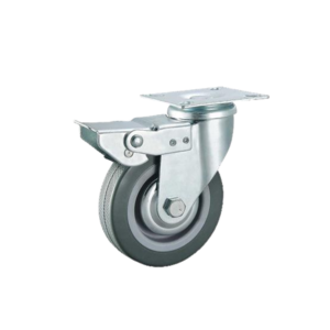 RODIZIO DE PVC CINZA GIRATORIO C/FREIO 2" BS-MPVC-GR-SB50 BISAO - 931048 - BS-MPVC-GR-SB50