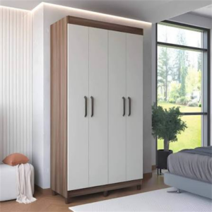 MULTIUSO MOVEIS PARANA LIMA  POP PLUS 04 PORTAS NATURALE/OFF WHITE - 921584