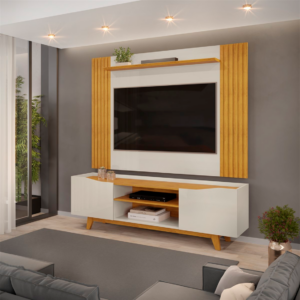 PAINEL PRATIC 1833x2400 CEDRO + BANCADA AGNES BALI CEDRO DJ MOVEIS - 931375
