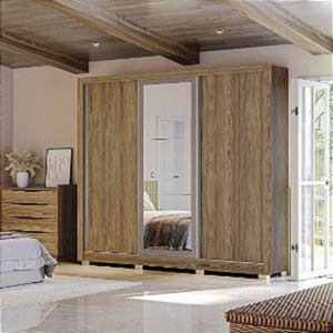 ROUPEIRO KAPPESBERG 03 PTS CORRER 2GAV CB01M570 NOGUEIRA/FENDI NGFE C/ESPELHO 2,23X2,23X53 C/PES - 932203