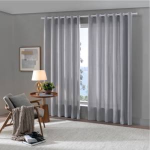 CORTINA BELLA ENXOVAIS BLACKOUT 2,60X2,30 CRISTAL GRAFITE 26419 - 930568 - 26419