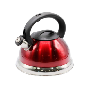 CHALEIRA INOX GOLD 3L FUNDO DUPLO INOX VERMELHA 4324-2 A5 - 933017 - 4324-2