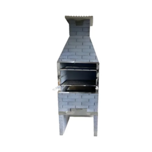 CHURRASQUEIRA PREMOLDADA 65CM TIJOLINHO PRATA - 922908 - 10/prata