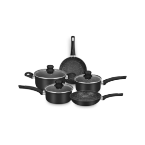 CONJUNTO PANELA SERENA PRETO 05PCS CERAMICO INDUÇAO MTA 8567 - 933402 - 8567