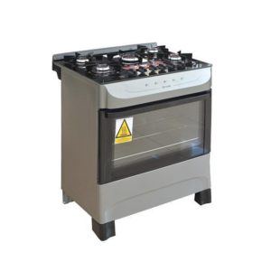 FOGAO A GAS 5 BOCAS MUELLER MFV5BB TITANIO MESA VIDRO - 610000688 - 922774 - 610000688