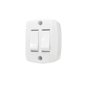 INTERRUPTOR DE SOBREPOR RETANGULAR 2TECLAS SIMPLES 16562 ILUMI - 905084 - 16562