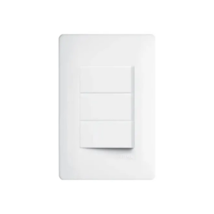 INTERRUPTOR FAME 4X2 HABITAT 03 TECLAS SIMPLES BRANCO 2095 - 001237 - 06120954
