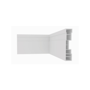 RODAPE DE PVC PLASBIL 10CM NOBRE BRANCO BARRA C/2,40MT - 920658 - 0141.1