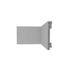 RODAPE DE PVC PLASBIL 10CM NOBRE CINZA BARRA C/2,40MT - 921980 - 0141.2