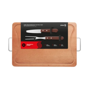 KIT CHURRASCO 44X30CM C/GARFO E FACA PEIXEIRA 289 STOLF - 920228 - 289