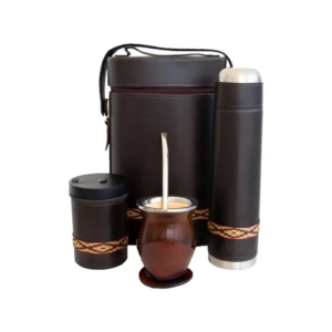 KIT PARA CHIMARRAO DE MADEIRA C/PORTA ERVA S/CUIA BELMATE (chimarrita) 1006 - 917928 - 1006